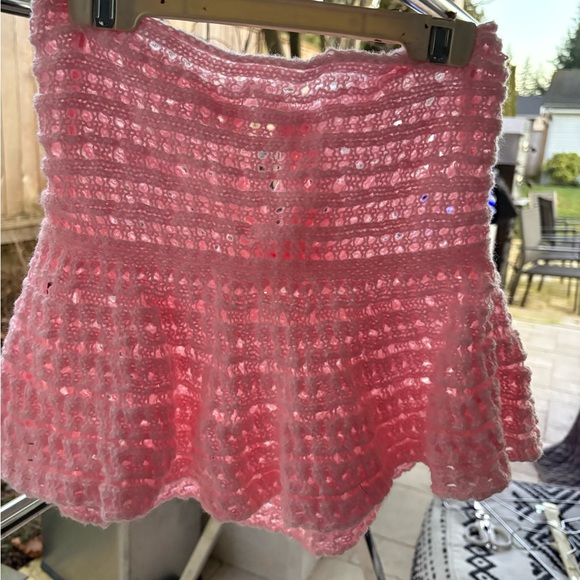 Handmade Pink Crochet Tube Top - Picture 3 of 3
